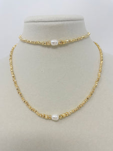 Gold Plated Fresh Water Pearl Necklace (FWPN)