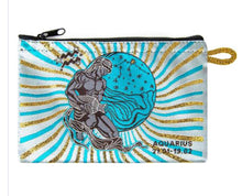 Load image into Gallery viewer, Horoscope Wallet Coin Purse Makeup Pouch