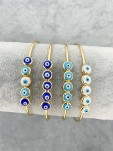 Evil Eye Bangle Bracelet