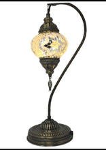 Load image into Gallery viewer, Swan Neck Mosaic Table Lamp TM012