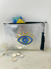 Load image into Gallery viewer, Leather Embroidered Wallet Clutch Makeup Pouch(HELL)