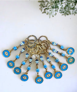 Protection Eye Beads Keychain for