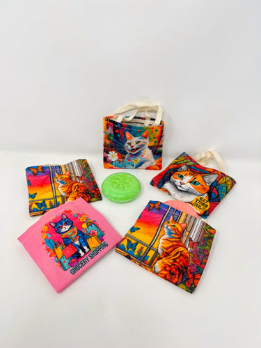Cat Design Bag with Natural Olive Oil Soap(CATSO)
