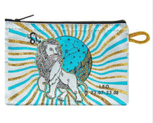 Load image into Gallery viewer, Horoscope Wallet Coin Purse Makeup Pouch