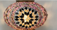 Load image into Gallery viewer, TML014 Swan Neck Mosaic Table Lamp
