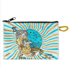 Load image into Gallery viewer, Horoscope Wallet Coin Purse Makeup Pouch