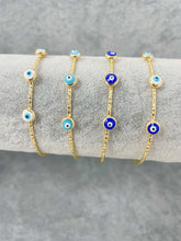 Load image into Gallery viewer, Evil Eye Bangle Bracelet