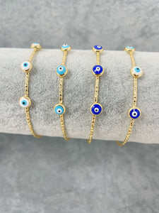 Evil Eye Bangle Bracelet