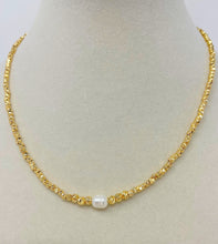 Load image into Gallery viewer, Gold Plated Fresh Water Pearl Necklace (FWPN)