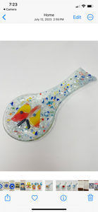 Fused Glass spoon rest(FGSR)