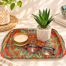 Load image into Gallery viewer, Large Mandala Metal Tray