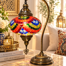 Load image into Gallery viewer, Swan Neck Mosaic Lamp
