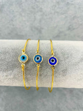 Load image into Gallery viewer, Evil Eye Bangle Bracelet