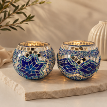 Load image into Gallery viewer, Handmade Mosaic Candle Holder