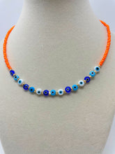 Load image into Gallery viewer, Multi Evil Eyes Seed Beads Necklace(MEEBN)