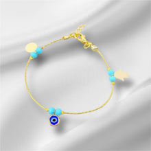 Load image into Gallery viewer, Turquoise beaded chain bracelet(Myra br)