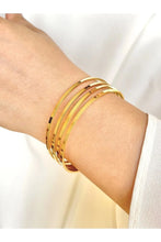 Load image into Gallery viewer, Gold Plated Minimalist Bangle Bracelet