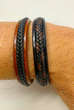 Load image into Gallery viewer, Genuine Leather Braided Unisex Bracelet