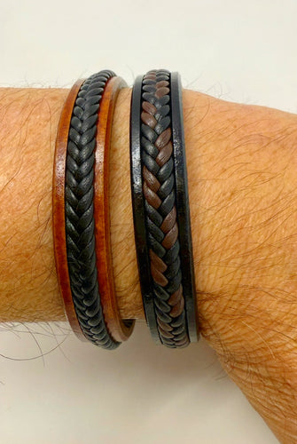 Genuine Leather Braided Unisex Bracelet
