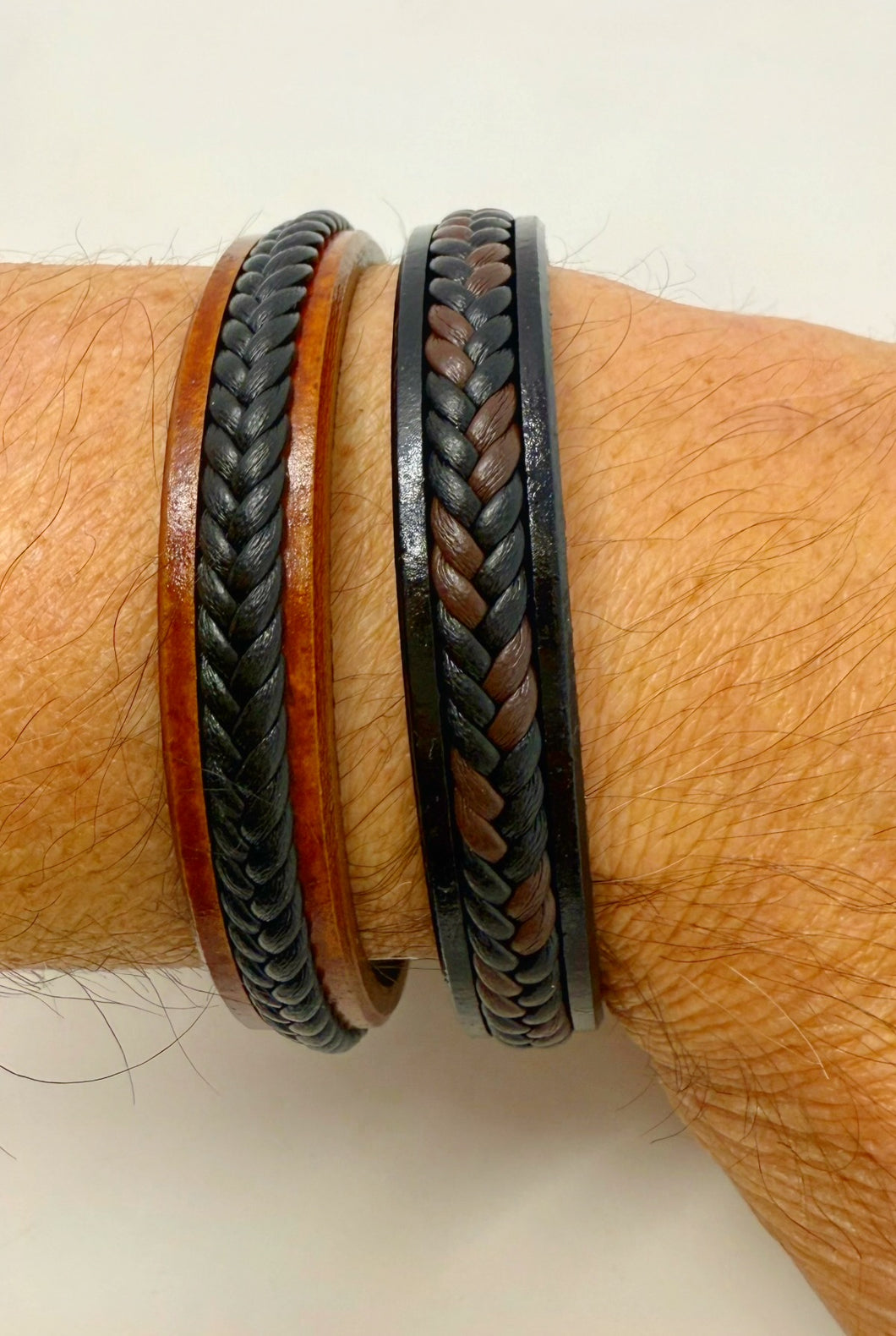 Genuine Leather Braided Unisex Bracelet