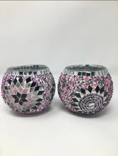 Load image into Gallery viewer, Handmade Mosaic Candle Holder
