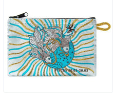 Load image into Gallery viewer, Horoscope Wallet Coin Purse Makeup Pouch