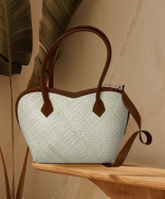 Load image into Gallery viewer, Handmade Pandan Simili Leather Handbag PANBR
