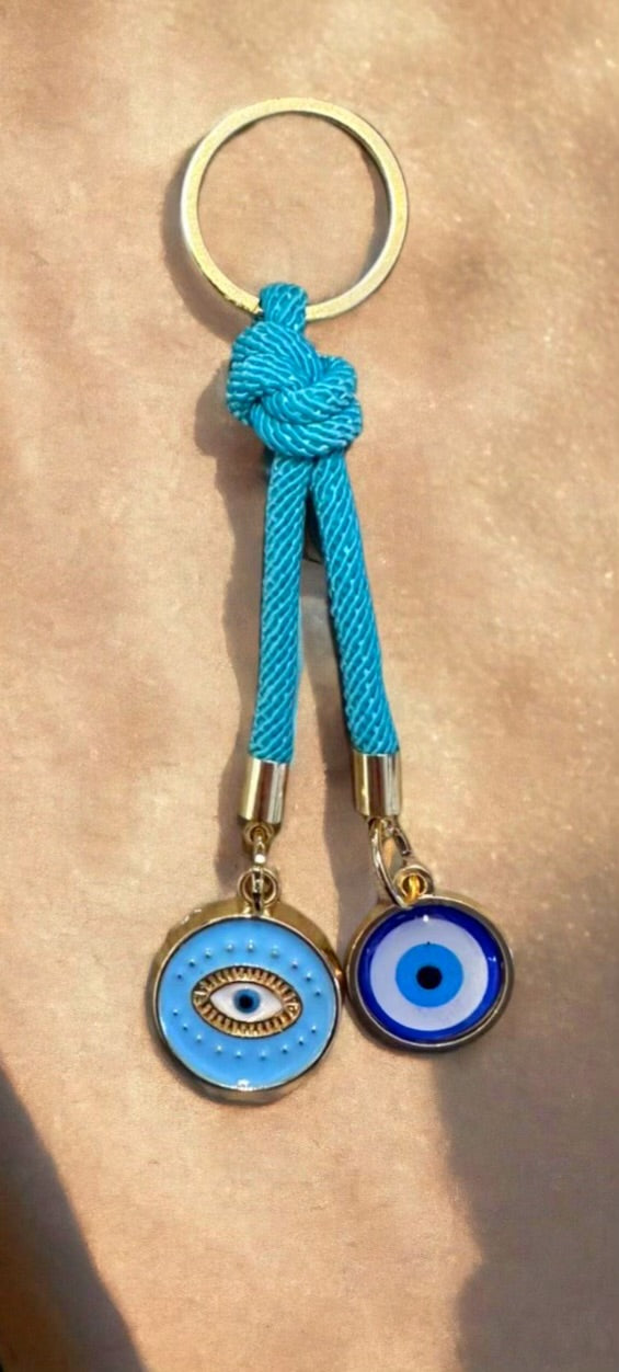 Protection Eye Colourful Cord Keychain