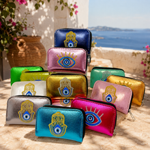 Load image into Gallery viewer, Colourful Leather Embroidered Wallet(HELM)