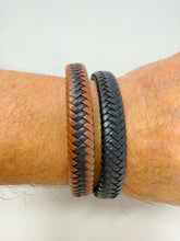 Load image into Gallery viewer, Genuine Leather Braided Unisex Bracelet