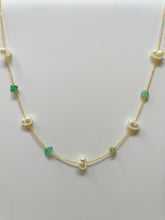 Load image into Gallery viewer, Rainbow Fresh Water Pearls Gold Plated Necklace