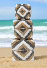 Load image into Gallery viewer, Beaded Bamboo Nesting Boxes /Set of 3 BAB3
