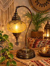 Load image into Gallery viewer, Swan Neck Glass Globe Lamp