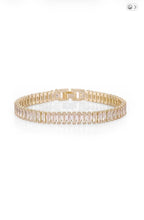 Load image into Gallery viewer, 18K Gold Plated Zircon Baguette Bracelet