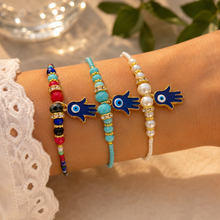 Load image into Gallery viewer, Hamsa beads bracelet(Jaya br)