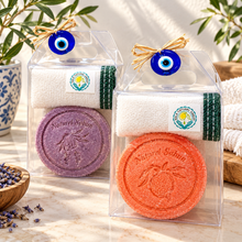 Load image into Gallery viewer, Natural Olive Oil Soap with Scrubbing Bag Set(SCRUB)