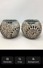 Load image into Gallery viewer, Handmade Mosaic Candle Holder