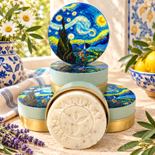 Load image into Gallery viewer, Van Gogh Starry Night Olive Oil Soap Box