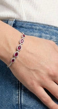 Load image into Gallery viewer, Silver Plated Zircon Bracelet