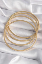 Load image into Gallery viewer, Gold Plated Minimalist Bangle Bracelet