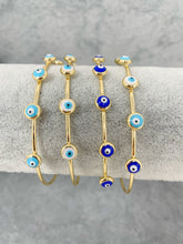 Load image into Gallery viewer, Evil Eye Bangle Bracelet