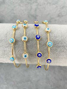 Evil Eye Bangle Bracelet