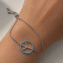 Load image into Gallery viewer, Silver Plated Zircon Bracelet
