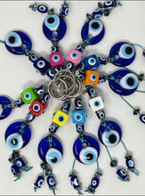 Load image into Gallery viewer, Evil eye dice keychain