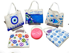 Load image into Gallery viewer, Olive oil soap in Evil Eye design Bag