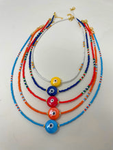 Load image into Gallery viewer, Rainbow Evil Eye Beads Necklace