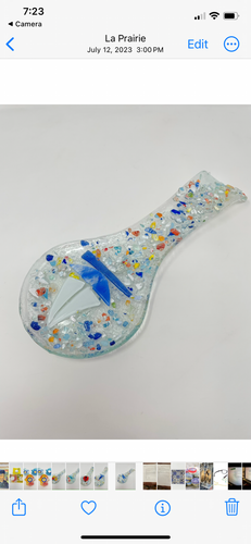 Fused Glass spoon rest(FGSR)