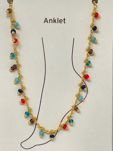 Colourful Beads Anklet