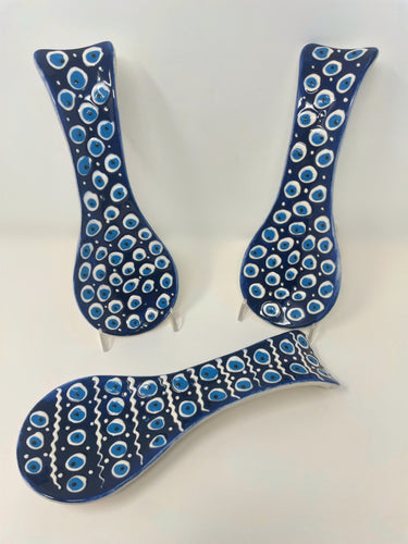 Handmade Ceramic Evil Eye Spoon Rest(SPR)