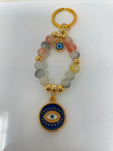 Load image into Gallery viewer, Glass Beads Evil Eye Keychain(GBEKC)